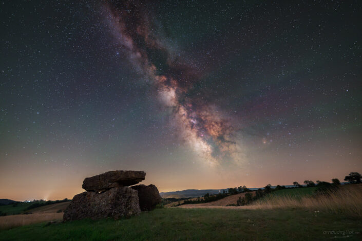 Voie Lactéee au dolmen de Buzareingues