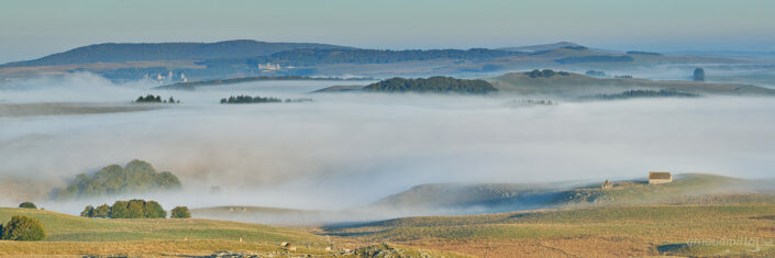 Depuis le Trap Haut vers le village d'Aubrac