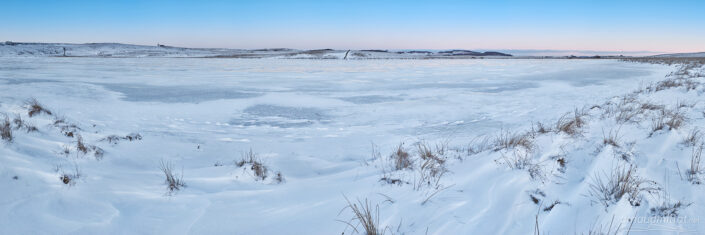 Lac de Saint Andéol gelé
