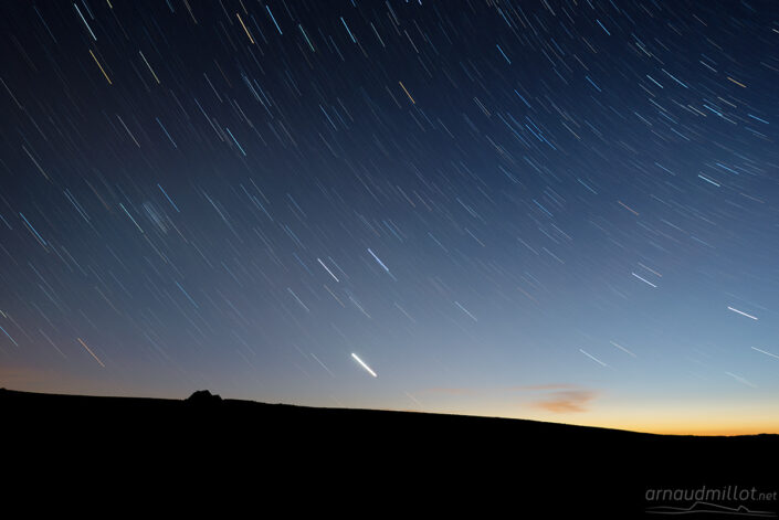 Filé d'étoiles depuis le Trap Haut