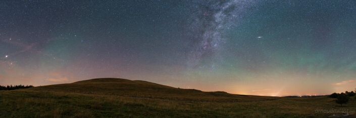 Voie Lactée et airglow vers Gudette