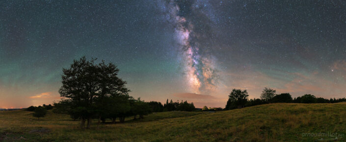 Voie Lactée et airglow vers Gudette