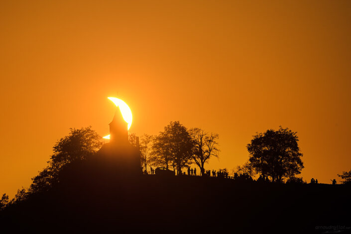 Eclipse totale du soleil à Saint Jean le Froid