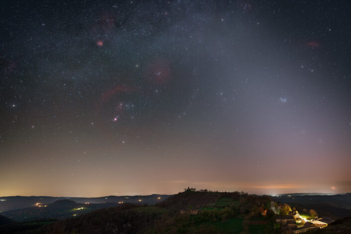 Orion et Lumière zodiacale à Saint Jean le Froid