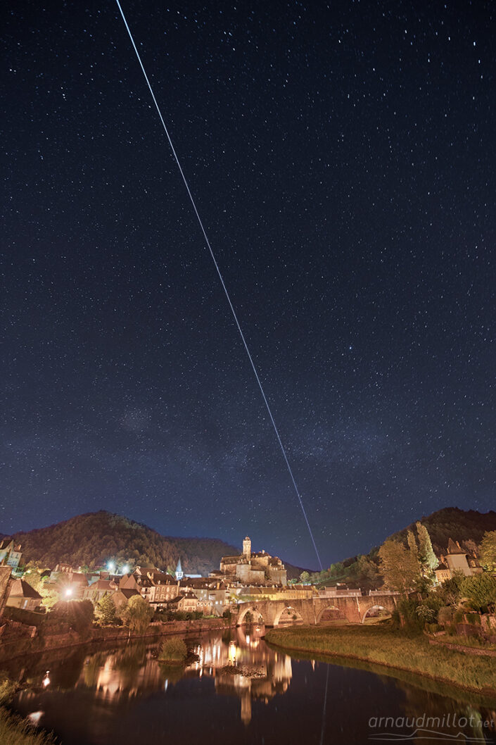 Château d'Estaing et passage de l'ISS