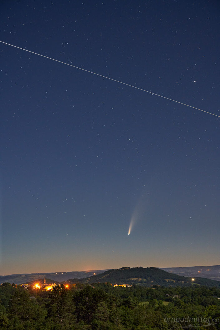ISS et Comête c2020-f3 Neowise vers Barriac